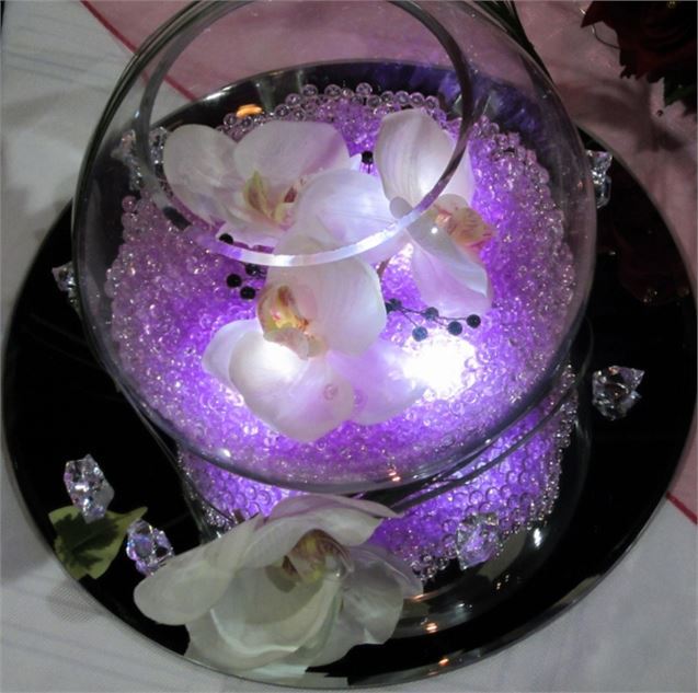 Purple Water Crystal Spheres