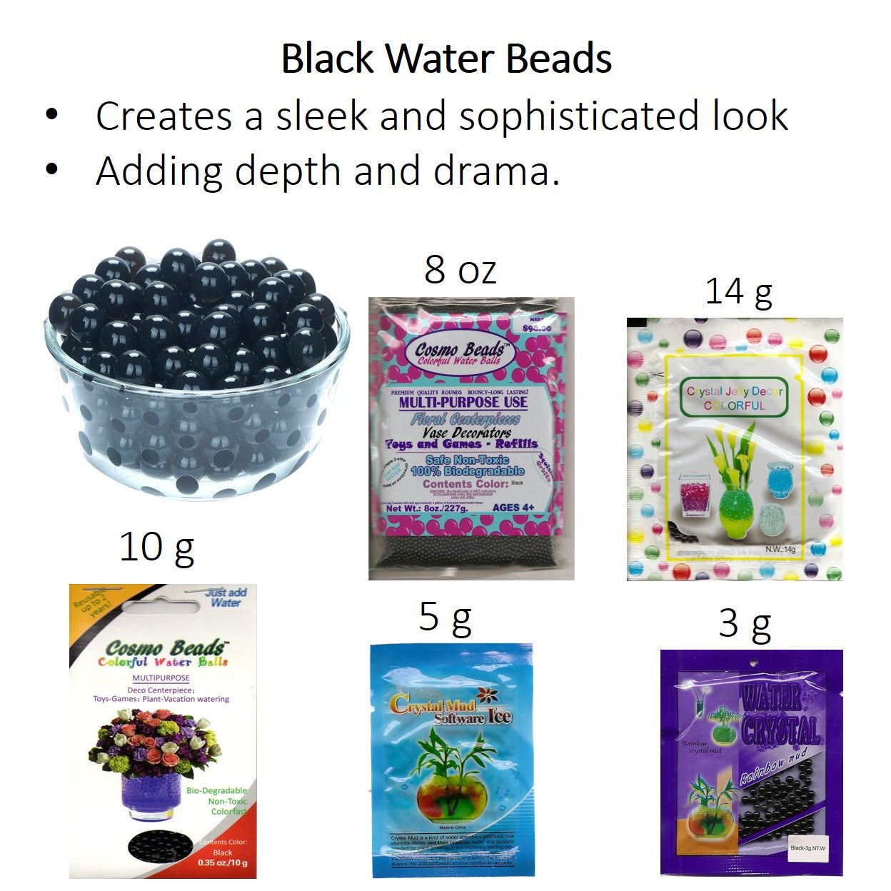 Midnight Water Gel Beads