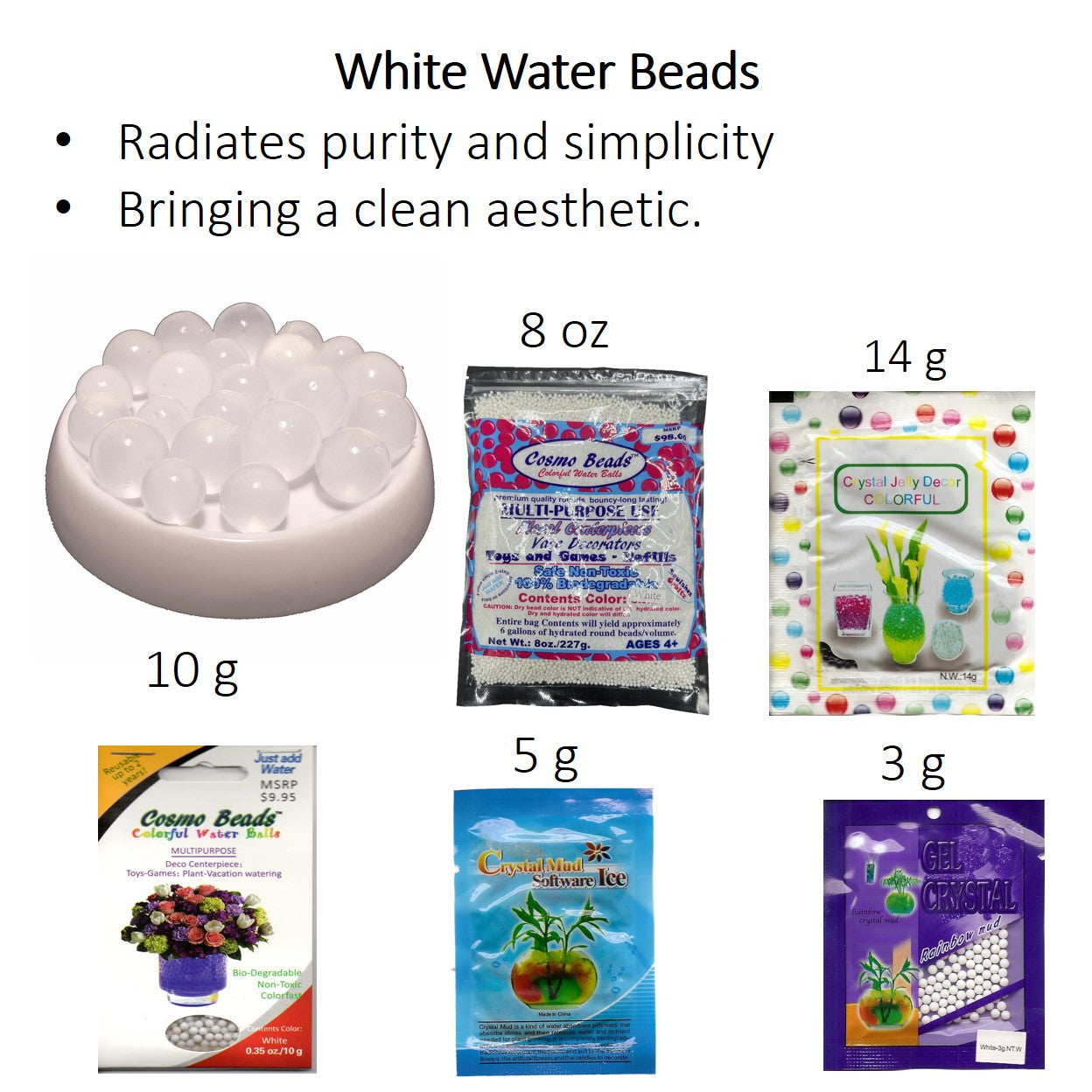 White Water Absorbent Pearls