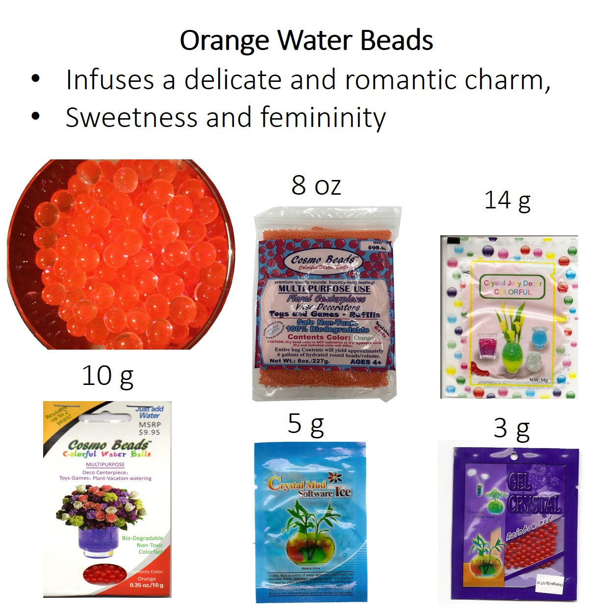 Sunset Water Gel Beads