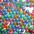 Load image into Gallery viewer, Sparkle 3D Metallic Specks Water Beads- 6 Packs
