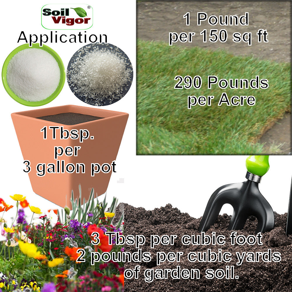 Fine Potassium Polymer Granules for Soil Vitality Boost - 40 lb