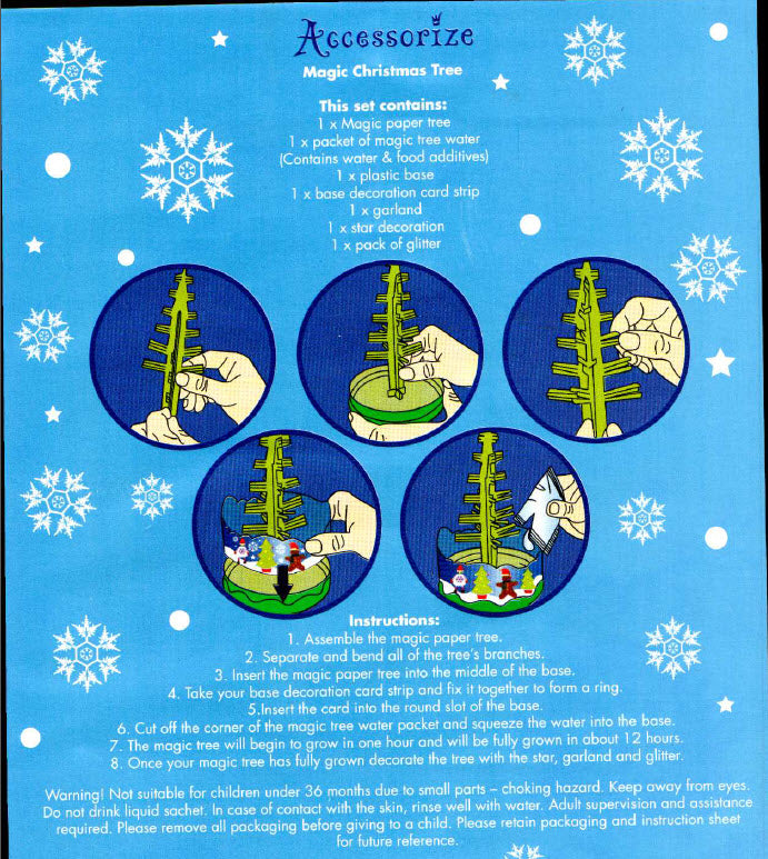 Magic Grow Kit Combo: Christmas Tree, Butterfly, and Snowman with Free Gift!