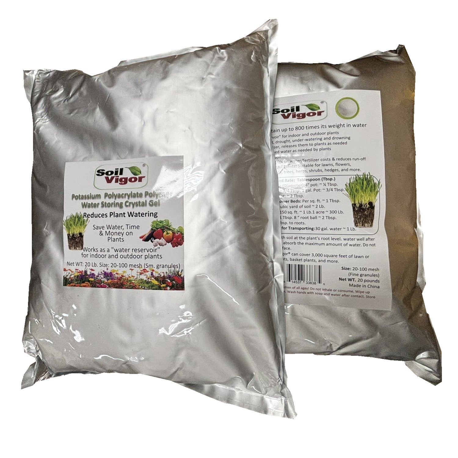 Fine Potassium Polymer Granules for Soil Vitality Boost - 40 lb